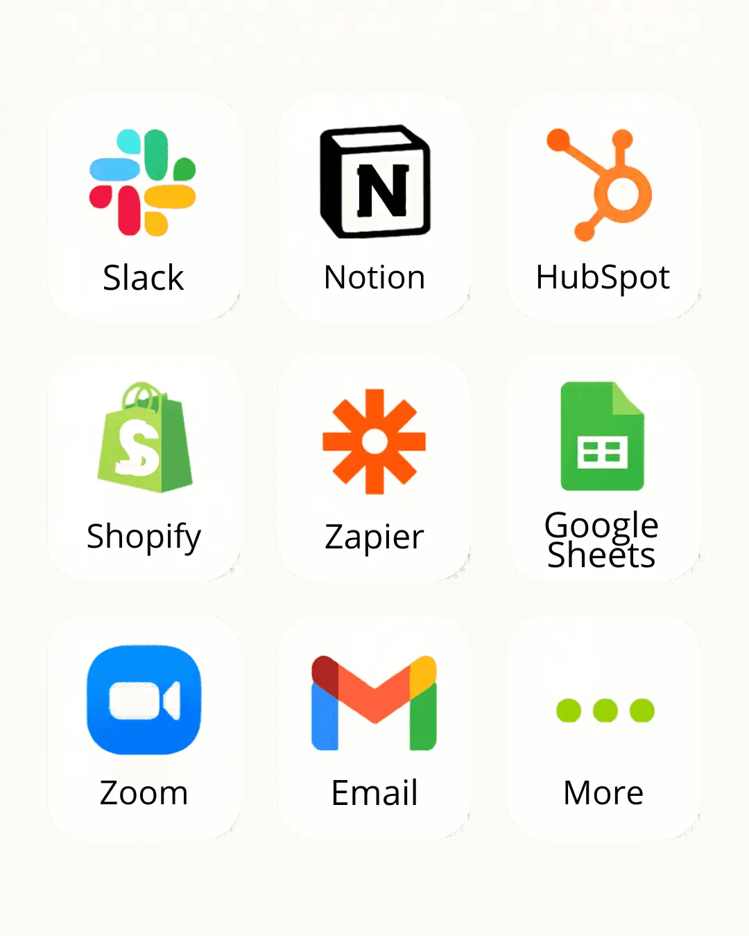 Connecting Slack, Notion, HubSpot and other workplace tools